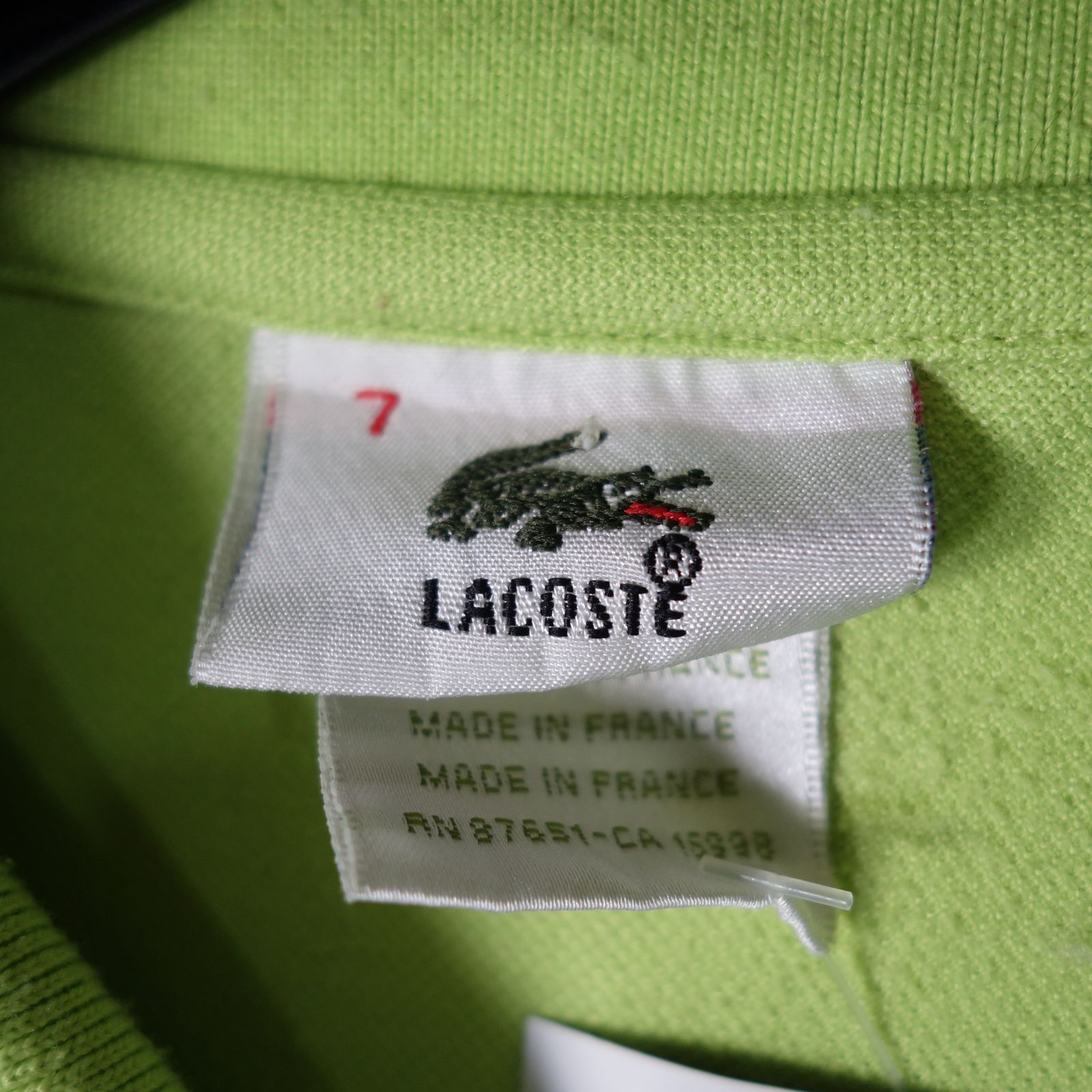 ラコステ LACOSTE ポロシャツ ワンポイントロゴ 半袖 メンズ XXL 大きいサイズ フランス製 古着