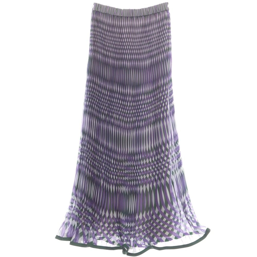 中古】アンスリード UN3D. ポリエステル バイアスプリーツ ロング  