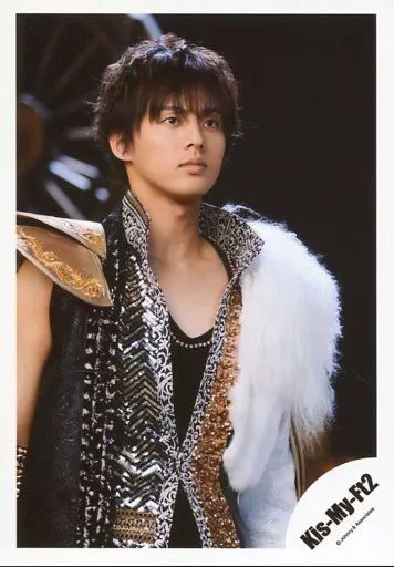 中古】生写真(ジャニーズ) Kis-My-Ft2/藤ヶ谷太輔/上半身・衣装白黒金