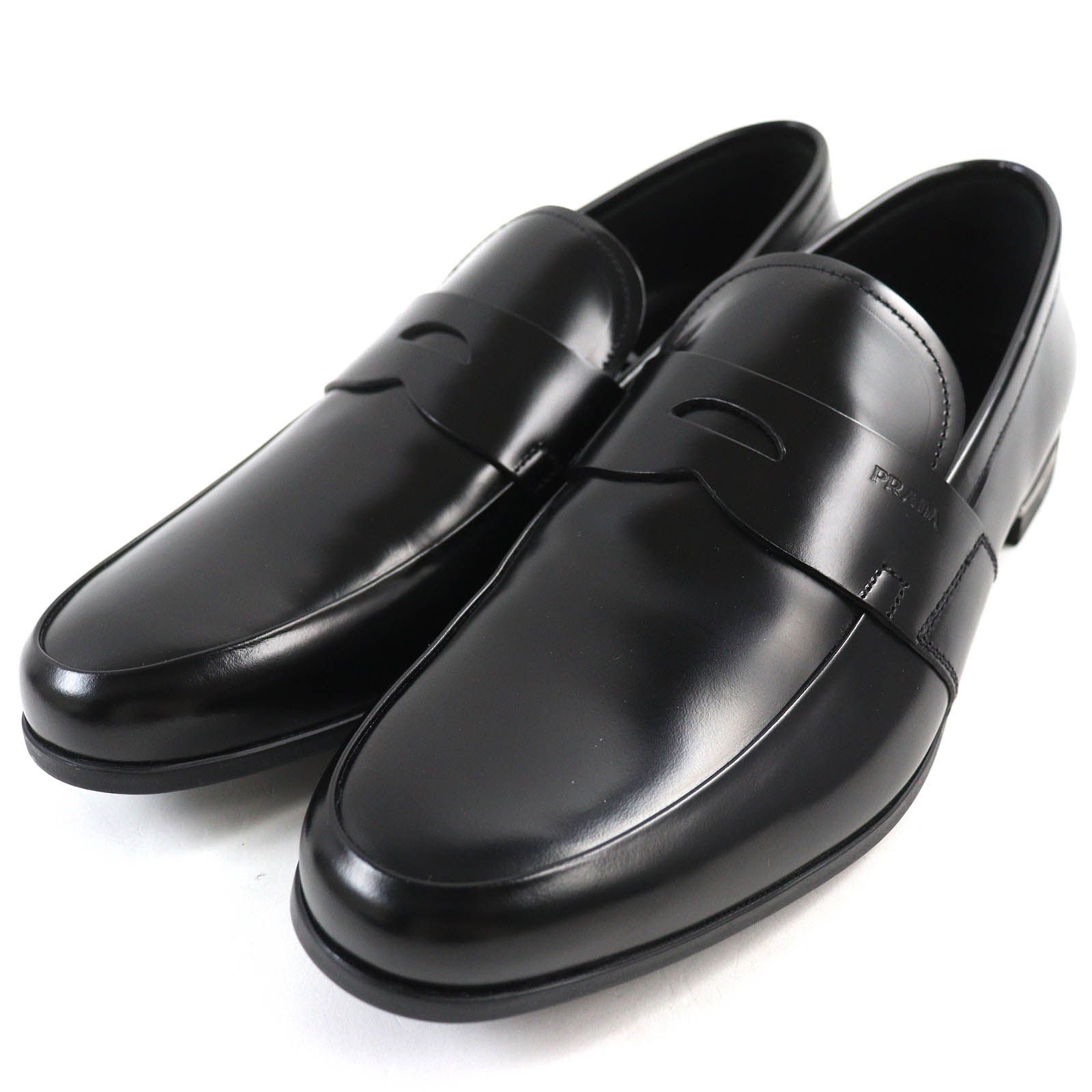極美品 PRADA プラダ ブラック レザー ローファー 【公式通販】