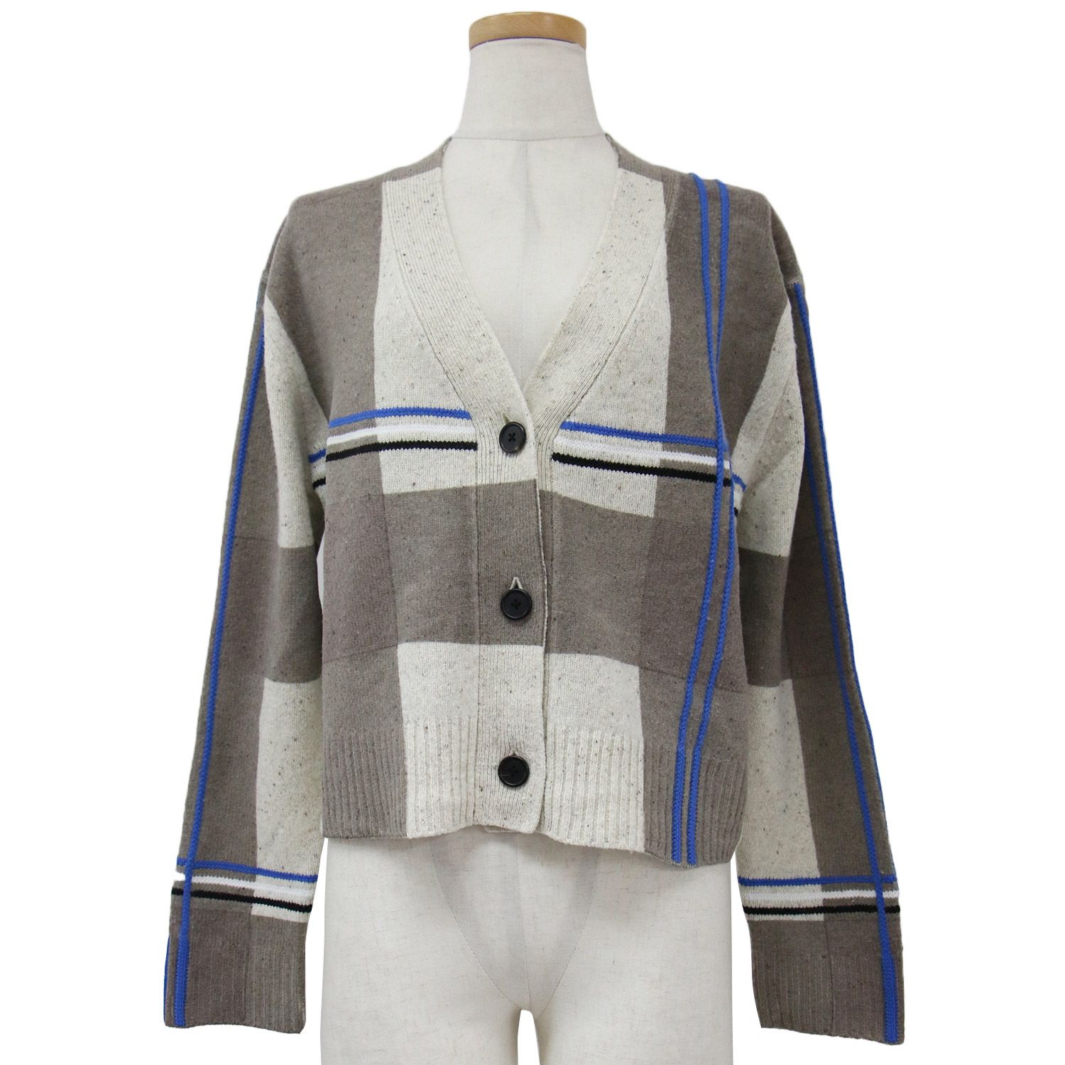 Paul Smith ポールスミス ニット カーディガン ベージュ ブラウン M 
