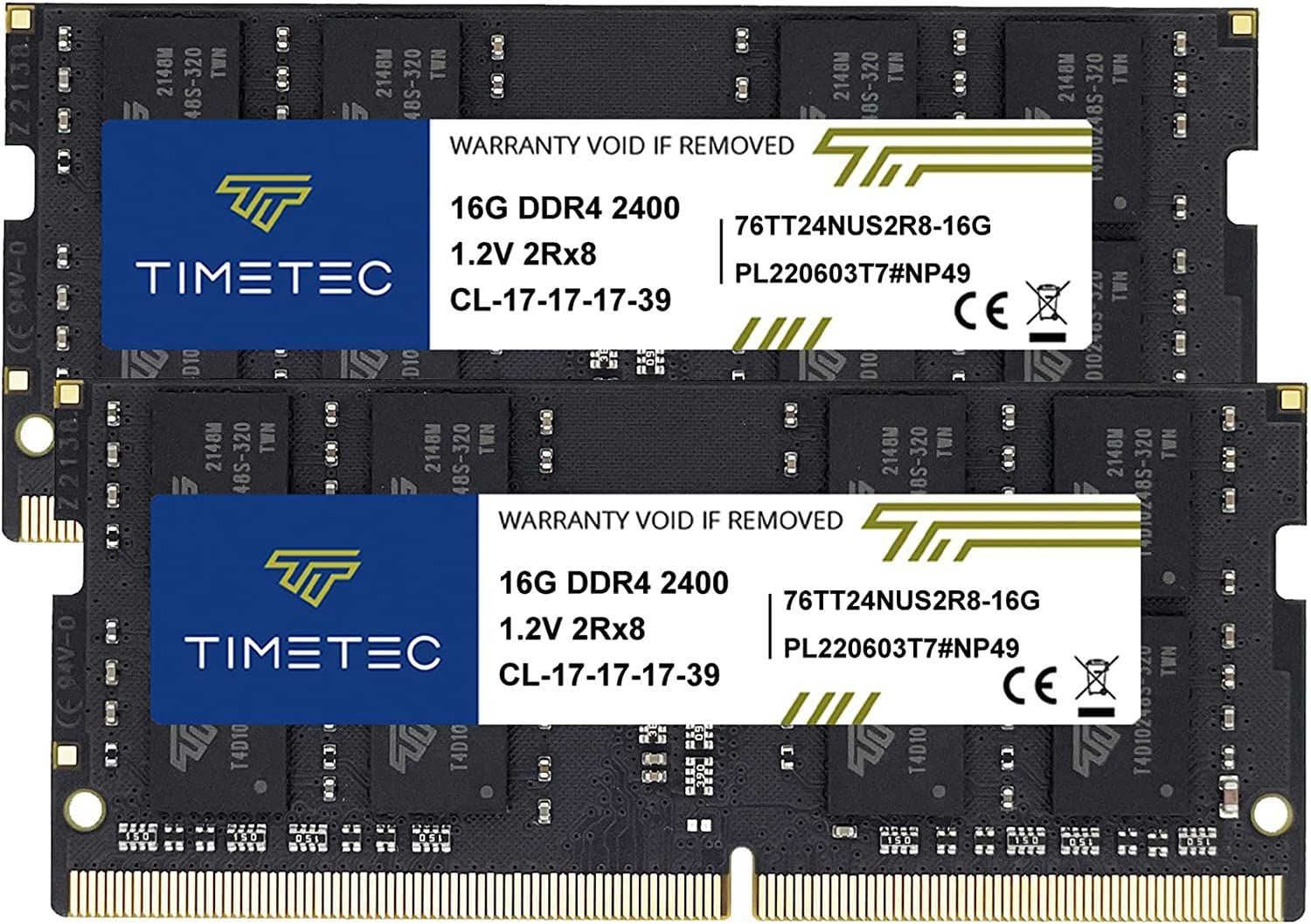 【数量限定】(2x16GB) Kit ノートPC用メモリ DDR4 32GB 2400MHz PC4-19200 1.2V IC CL17 2Rx8 Hynix 260pin SODIMM 32GB Timetec Kit (2x16GB)