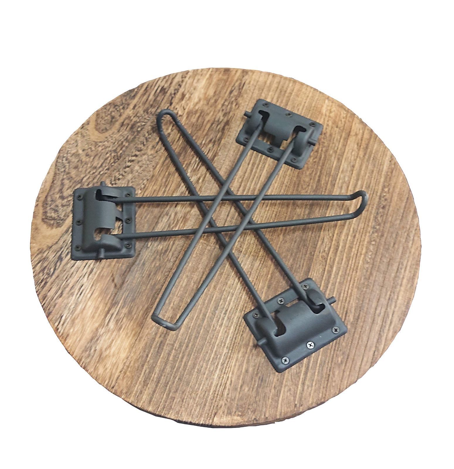 ラウンドテーブル L W68.5×D68.5×H38cm アビテ アーバン・フォールドラウンドテーブルL JN-504-BK w50