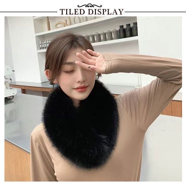 SLOBE IENA ファインウールスヌード 黒 スローブイエナ ファインウール