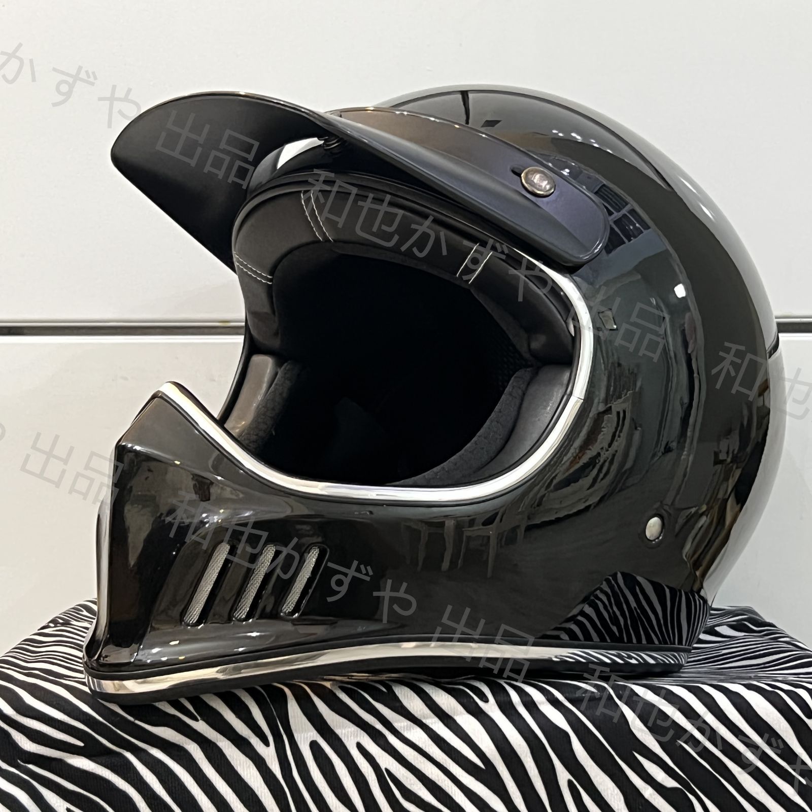 バイク用ヘルメット フルフェイスヘルメット ビンテージヘルメット