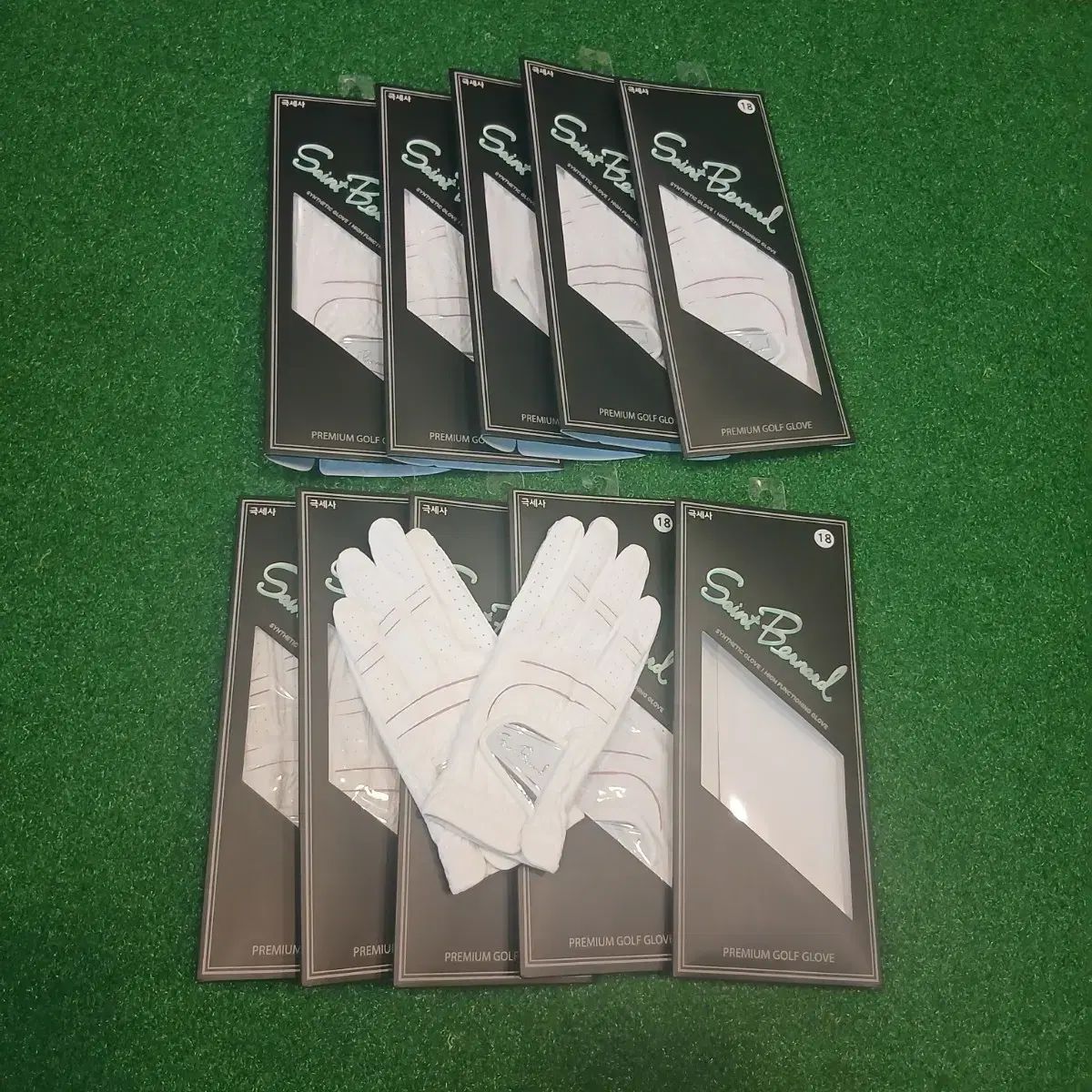 SAINT LUIS セントルイス レディース ゴルフグローブ 18号 両手 合皮 10봉