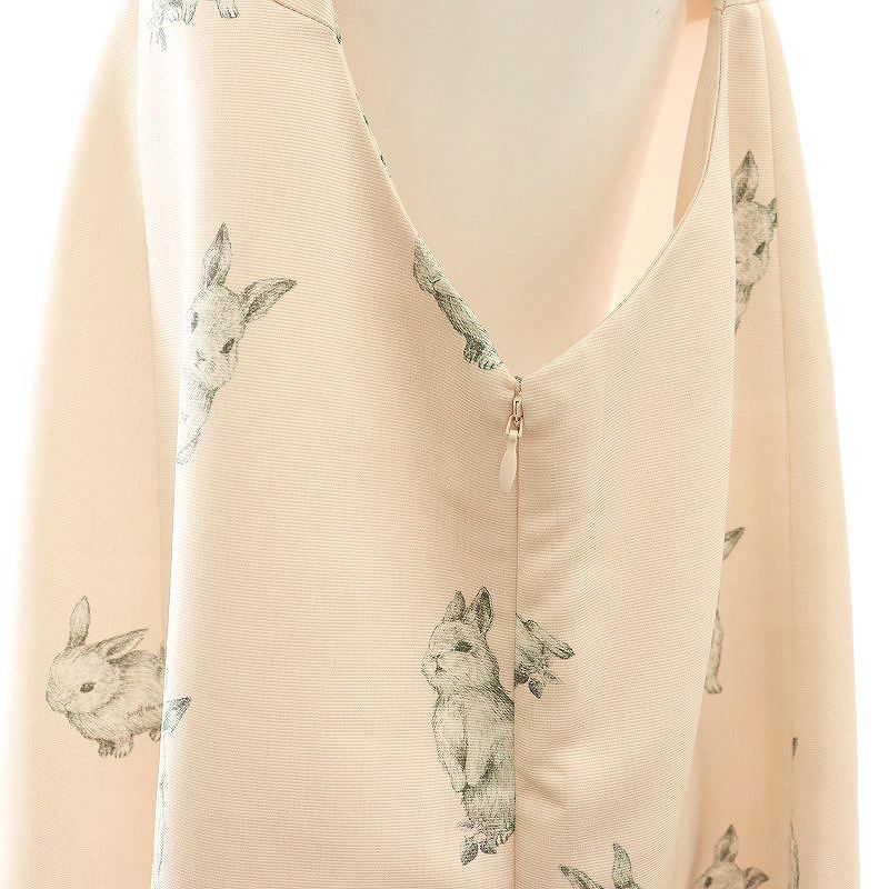 フランシュリッペ　FL5 うさぎワンピース フランシュリッペ franche lippee うさぎ柄 ジャンパースカート
