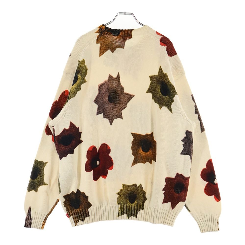 SUPREME シュプリーム 22SS Nate Lowman Sweater ネイト ローマン ニット セーター ホワイト