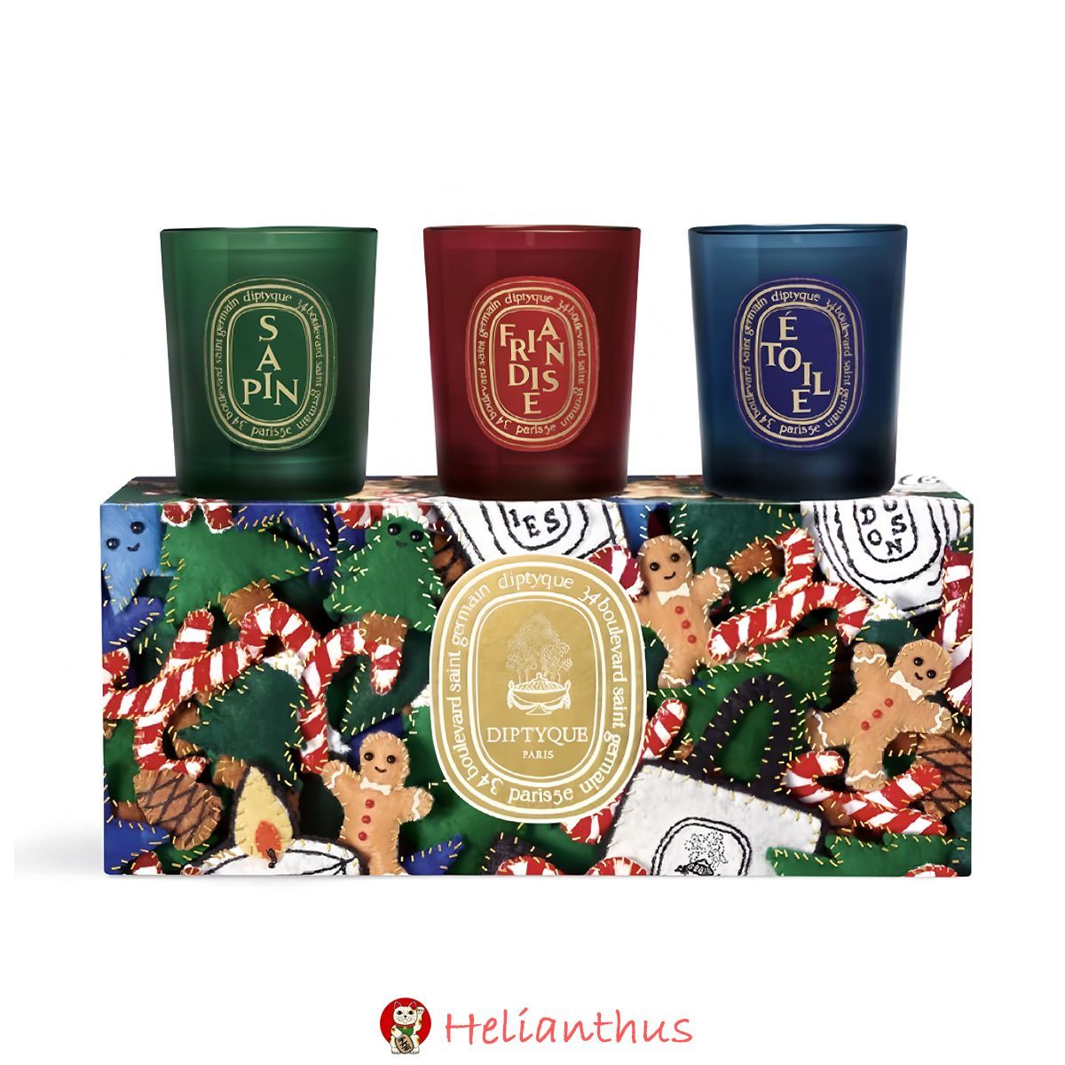 3個入り 人気 Diptyque ディプティック スモールキャンドル コフレ フリアンディーズ エトワール サパン 70g