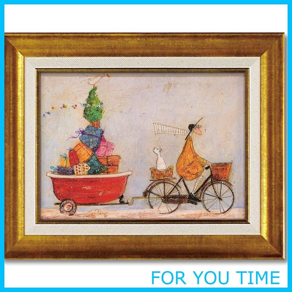 【数量限定】ユーパワー アートフレーム サム トフト 「バスタブいっぱいの元気」 ST-05841 W39.5×H31.5cm