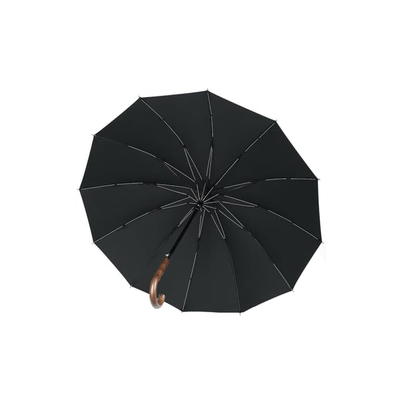【新着商品】【風の強さに特化傘】Zruier 傘 メンズ 長傘 雨傘 230T高強度グラスファイバー? 12本骨 頑丈 超撥水 大判 130cm 耐風傘 ジャンプ傘 ワンタッチ 紳士傘 台風対応 晴雨兼用傘 収納ポー