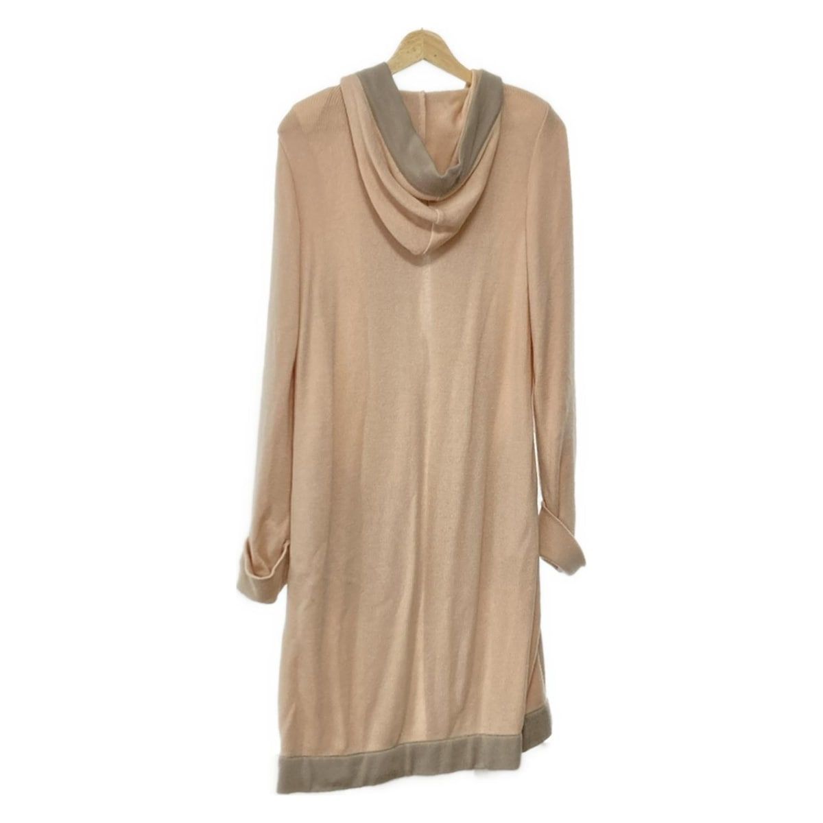 Rene ルネ カーディガン サイズ34 S レディース - ライトピンク 長袖 basic 肩パッド ロング丈