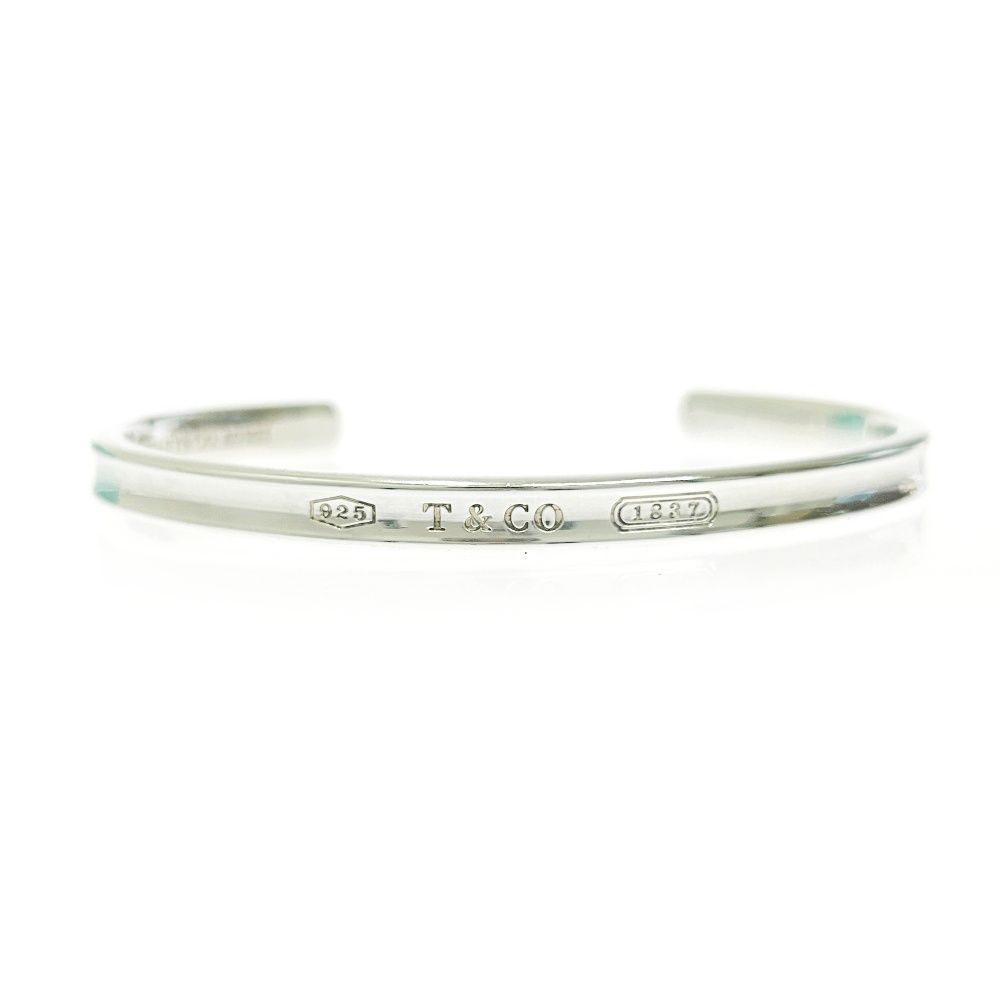き TIFFANY-Co. ティファニー シルバー 1837 ナロー バングル 21.0g 925刻印 432772 バングル