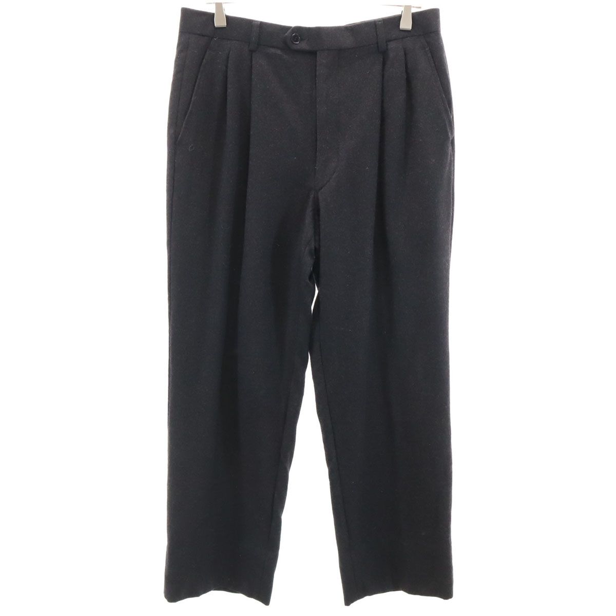 90s Yves Saint Laurent ツータックスラックス　ブラック 90s Yves Saint Laurent ツータックスラックス ブラック 古着 ～90年代