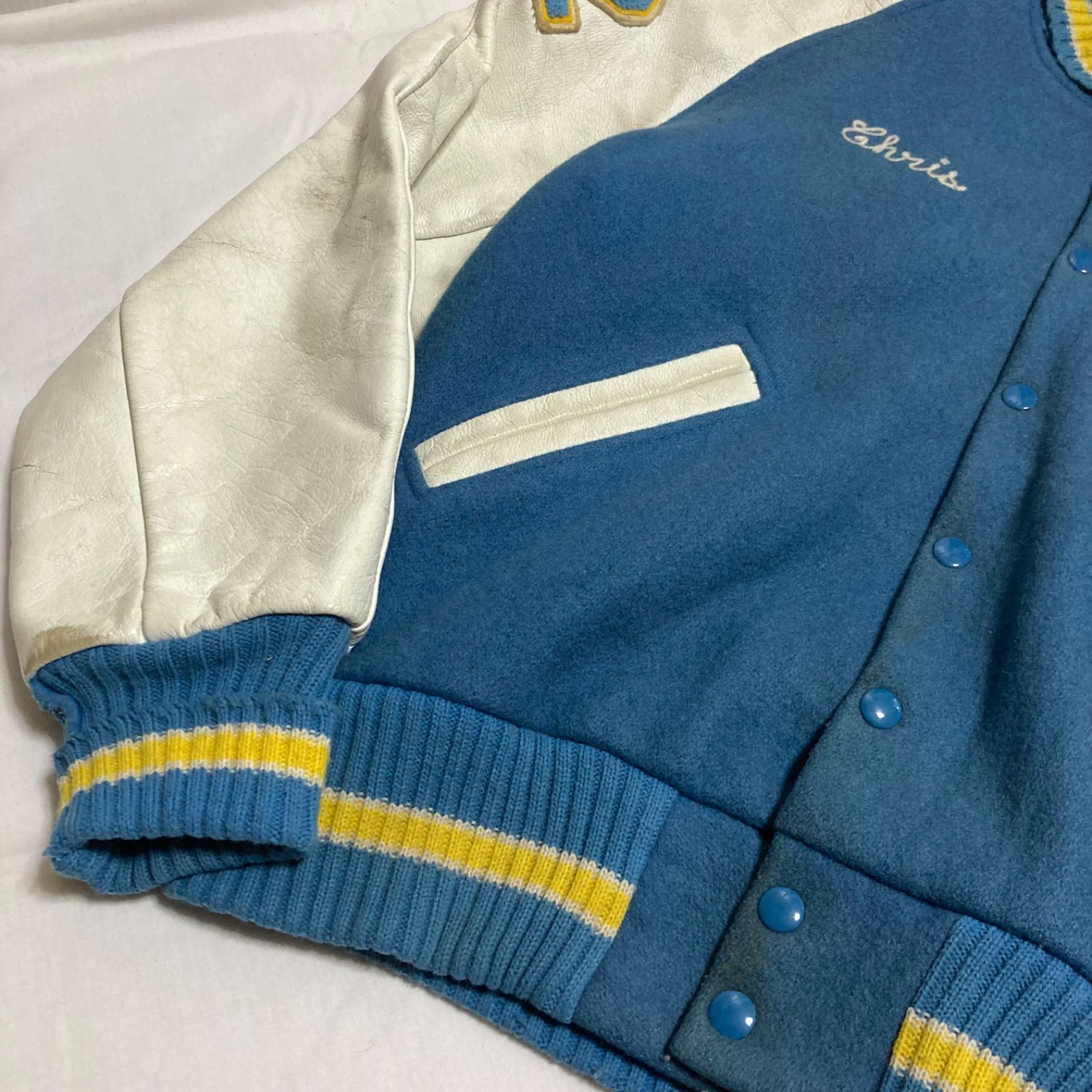 vintage USA製 袖レザー　allion awards スタジャン vintage USA製 袖レザー allion awards スタジャン