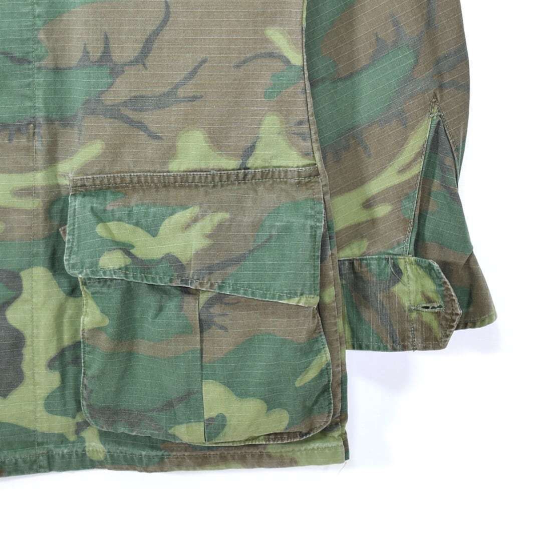 60s 米軍 ジャングルファティーグジャケット グリーンリーフ ERDL 4TH