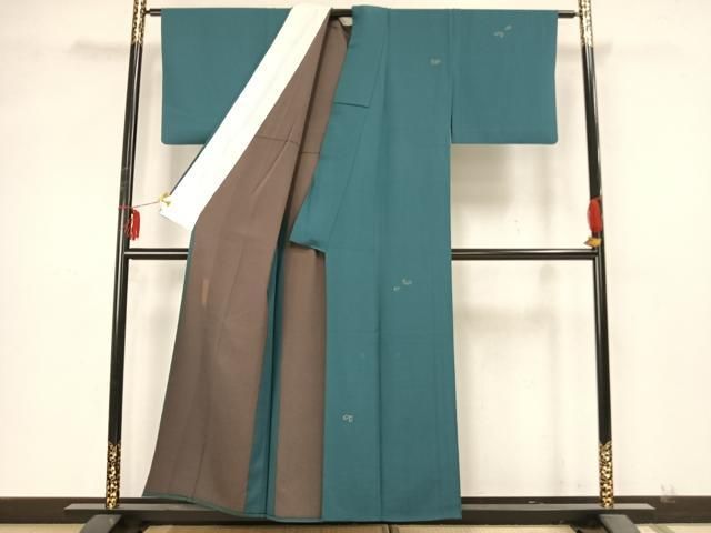 平和屋着物▽世界的人形師　辻村寿三郎　ジュサブロー　訪問着　単衣　舞桜文　金彩　正絹　逸品　AABA7487fy 平和屋着物▽世界的人形師 辻村寿三郎 ジュサブロー 訪問着 単衣 舞桜