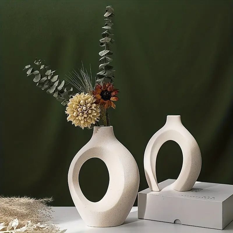 花瓶 2つセット セラミック フラワーベース 一輪挿し 花瓶セット