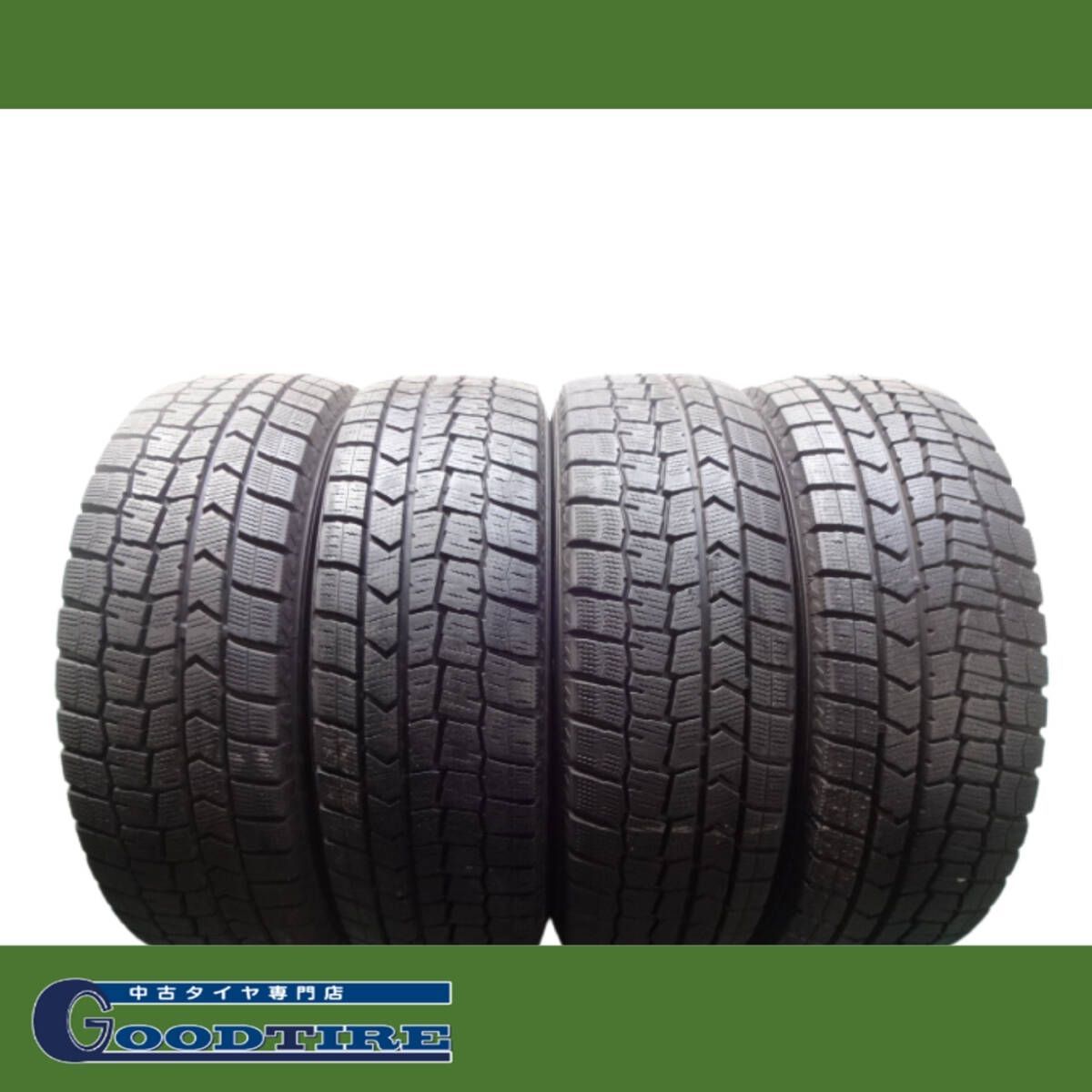 2020年製 185 60R15 8分山 冬用4本 ダンロップ WINTERMAXX WM02 タイヤ タイヤ アクア フィット シエンタ 5686