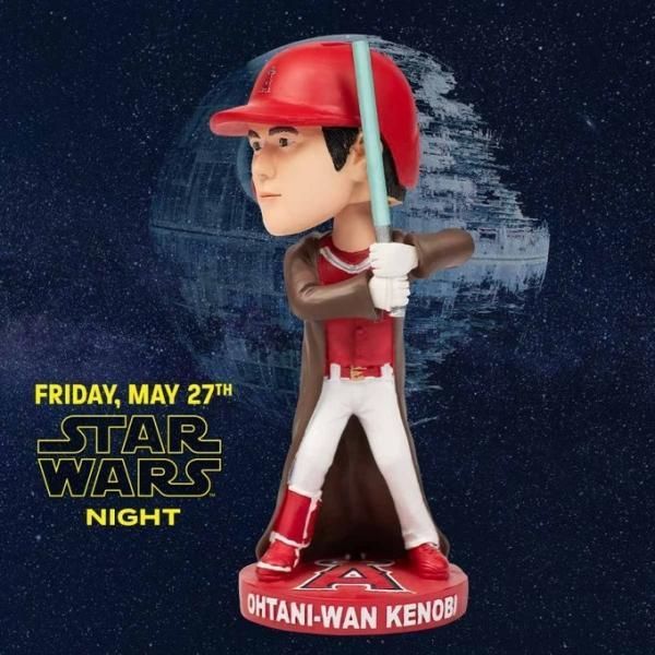 大谷翔平 スターウォーズ ボブルヘッド人形 5月27日球場配布 オオタニ