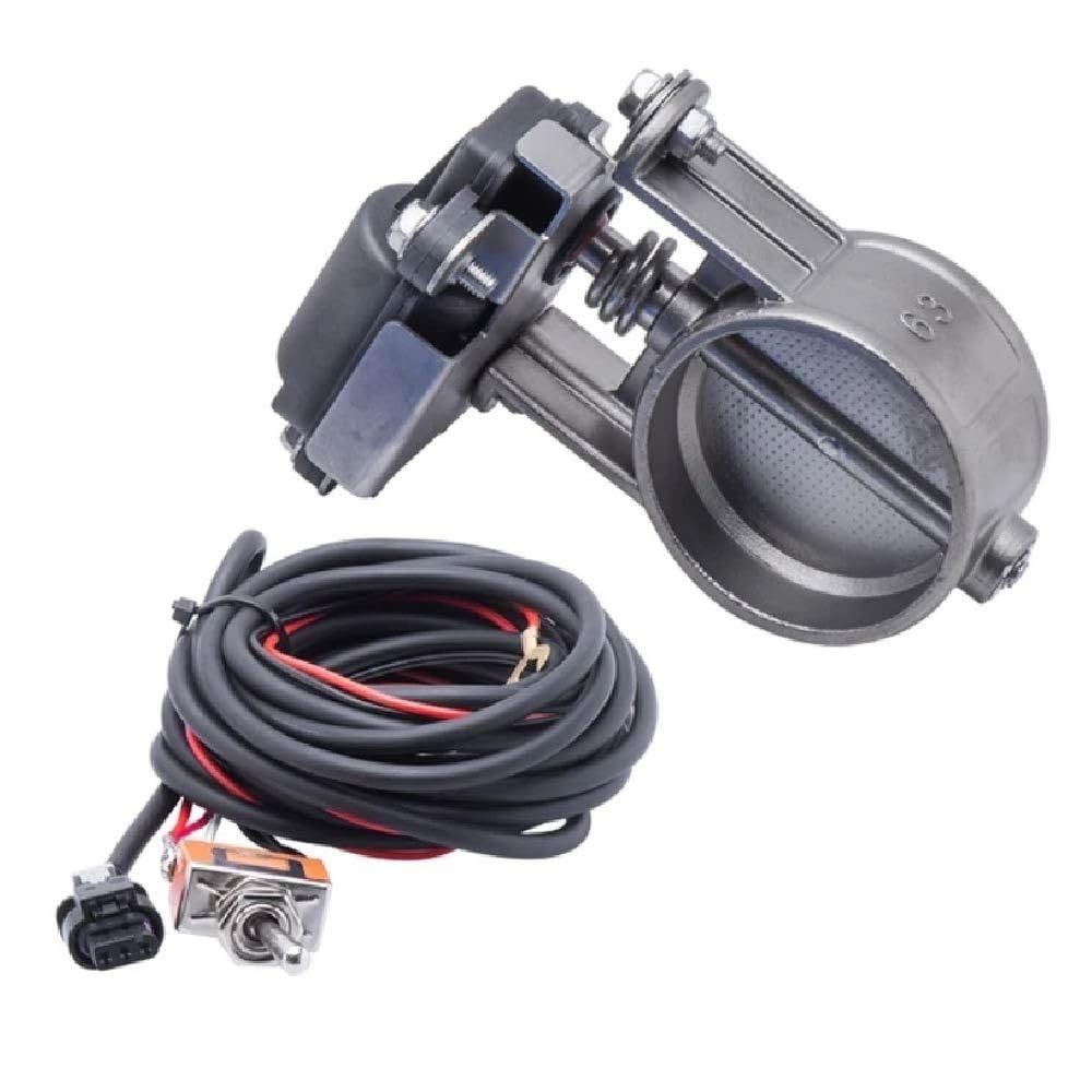 マフラー 可変 バルブ トグルスイッチ 開閉 ストレート サイレンサー 切り替え 51mm 63mm 76mm スカイライン AE86 ハイエース インプレッサ アルトワークス ジムニー ラングラー 86 GR BRZ シビック 2.5インチ 63mm径