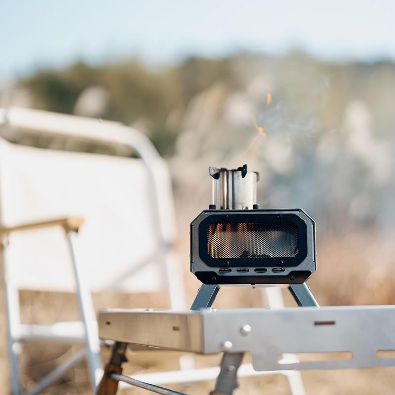 Springhill キャンプ ストーブ お香立て ミニ薪ストーブ アウトドア香炉 ミニ焚香炉 2.0 折りたたみ式 室内外兼用 便携式 煙突 収納袋付き 1