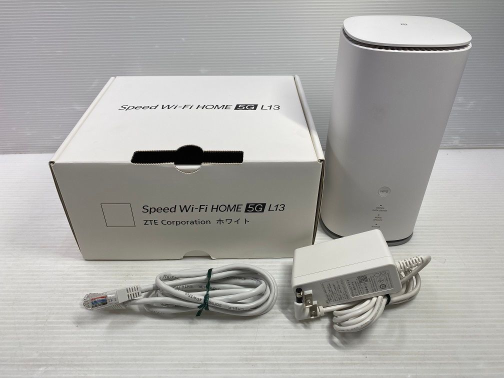 中古品】au ホームルーター Speed Wi-Fi HOME 5G L13 ZTR02SWU ○YR