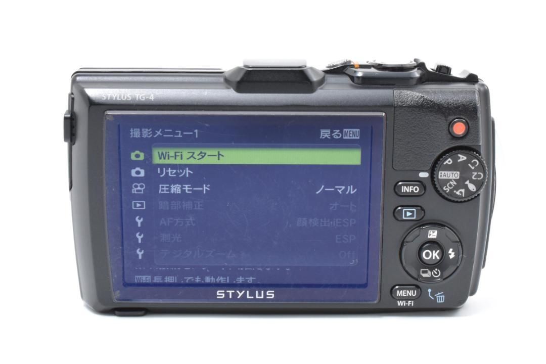 中古】OLYMPUS オリンパス STYLUS TG-4 Tough ブラック 防水デジタル