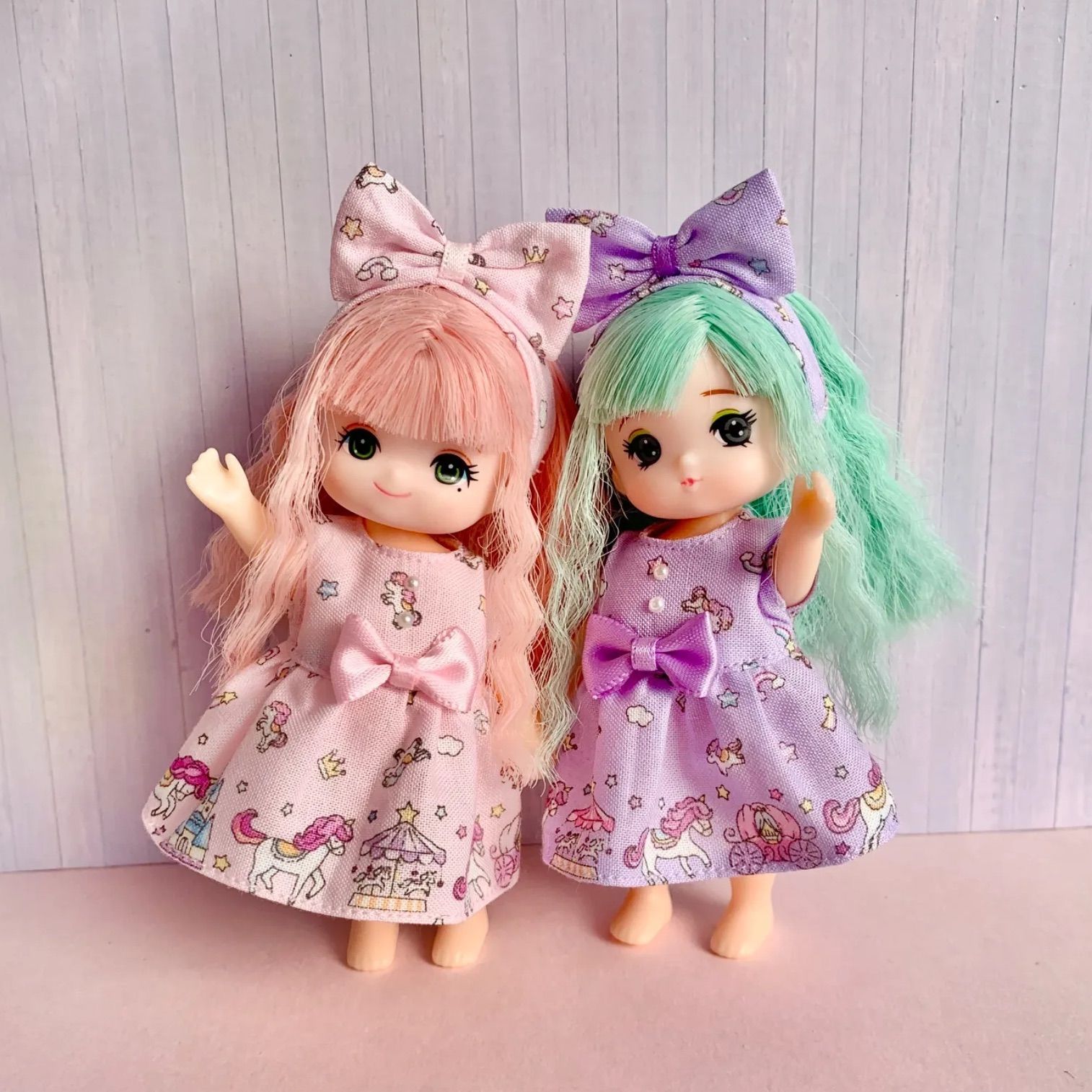 リカちゃん ミキちゃんマキちゃん 服 2着セット ユニコーンゆめかわ