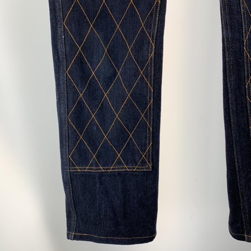 中古】KOJIMA GENES ダブルニー ダイヤモンドステッチ デニムパンツ