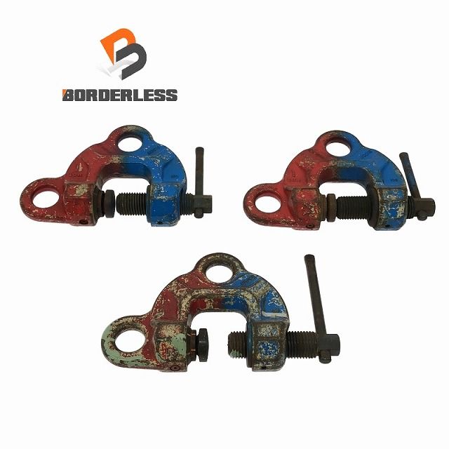 3個セット スーパーツール ねじ式 スクリューカムクランプ SDC1S 荷重1ton 吊りクランプ イーグルクランプ 109561