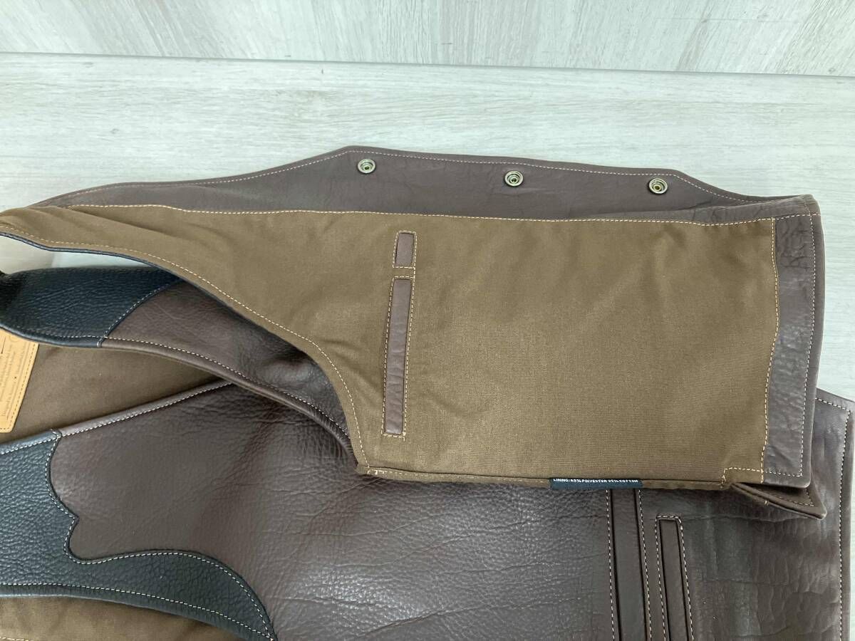 使いやすさ ブラウン CORONADO LEATHER カウボーイベスト ベスト サイズ38 在庫限り