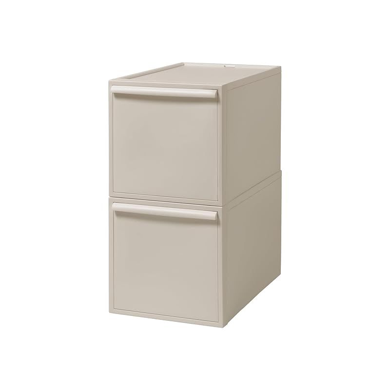 ライクイット like-it 収納ボックス クローゼットシステム 引出し L 2個組 ベージュ CS-D3 2P 奥行き52cm 衣装ケース 衣類収納 届いてすぐに使える 累計販売数270万台突破