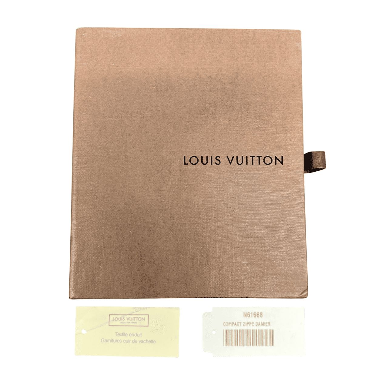 LOUIS VUITTON】【極美品】コンパクトジップ ダミエ エベヌ