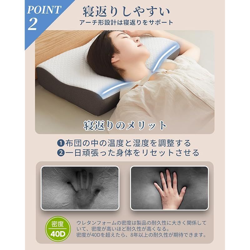 DreamCat's 枕 低反発枕 日本製 まくら 首が痛くならない 安眠 高さ