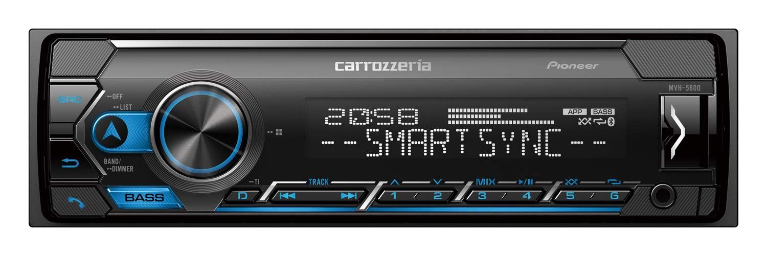 新品 iPod iPhone USB Bluetooth AUX メカレス 1D DSP MVH-5600 オーディオ カロッツェリア パイオニア Pioneer