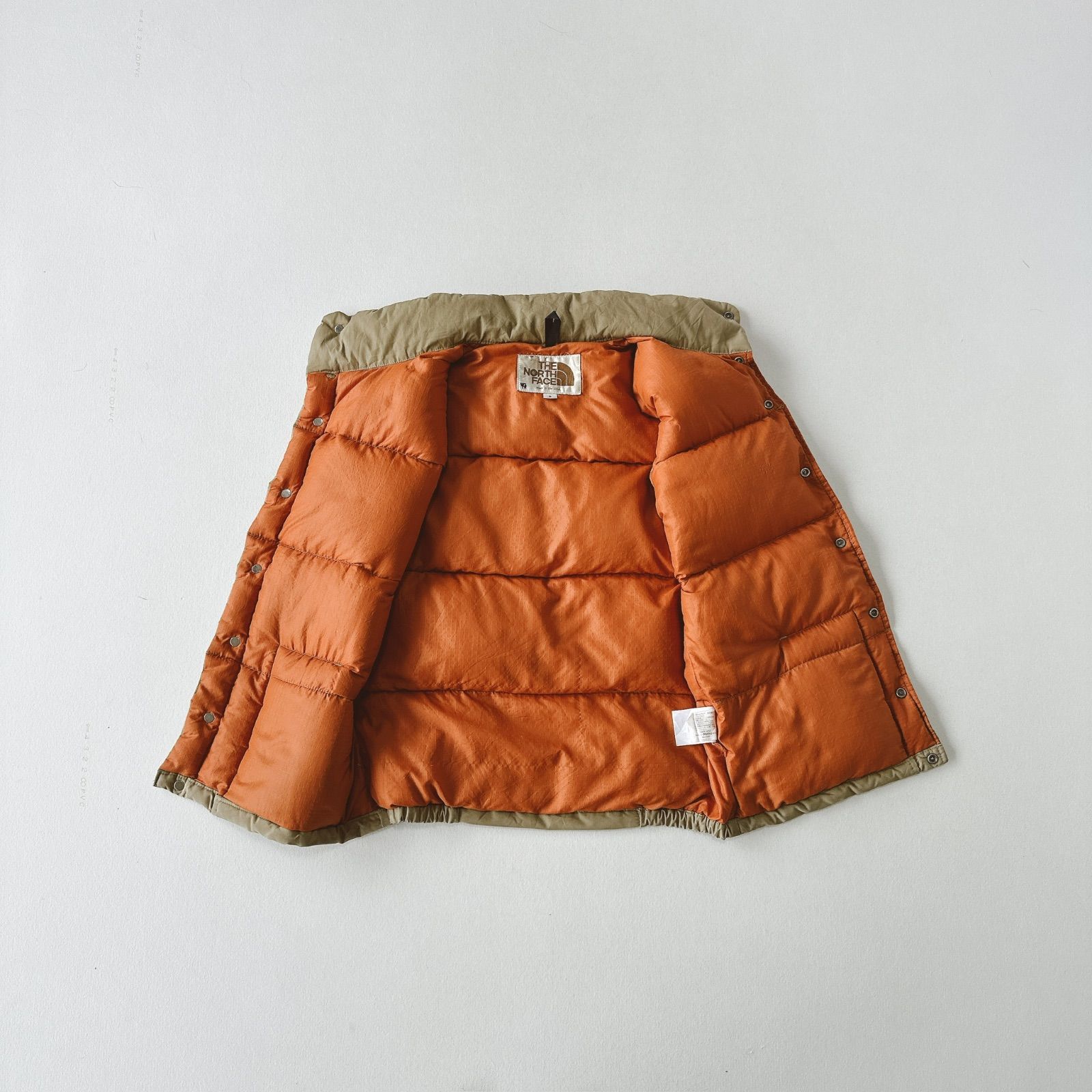 80s USA製 茶タグ ノースフェイス ダウンベスト THE NORTH FACE J2068