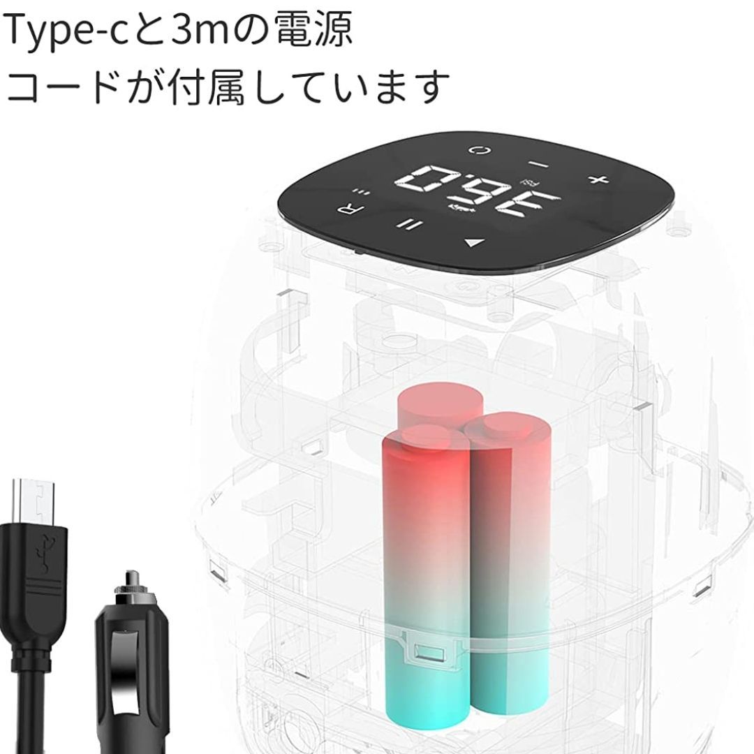 YANTU 電動エアポンプ 空気入れ コードレス充電式 エアコンプレッサー