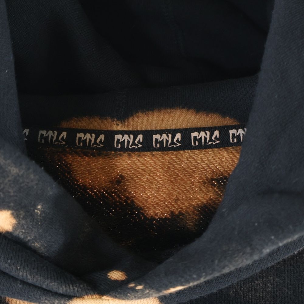 cvtvlist (カタリスト) ×SUXSOX HOODIE バッグプリント ブリーチ加工 