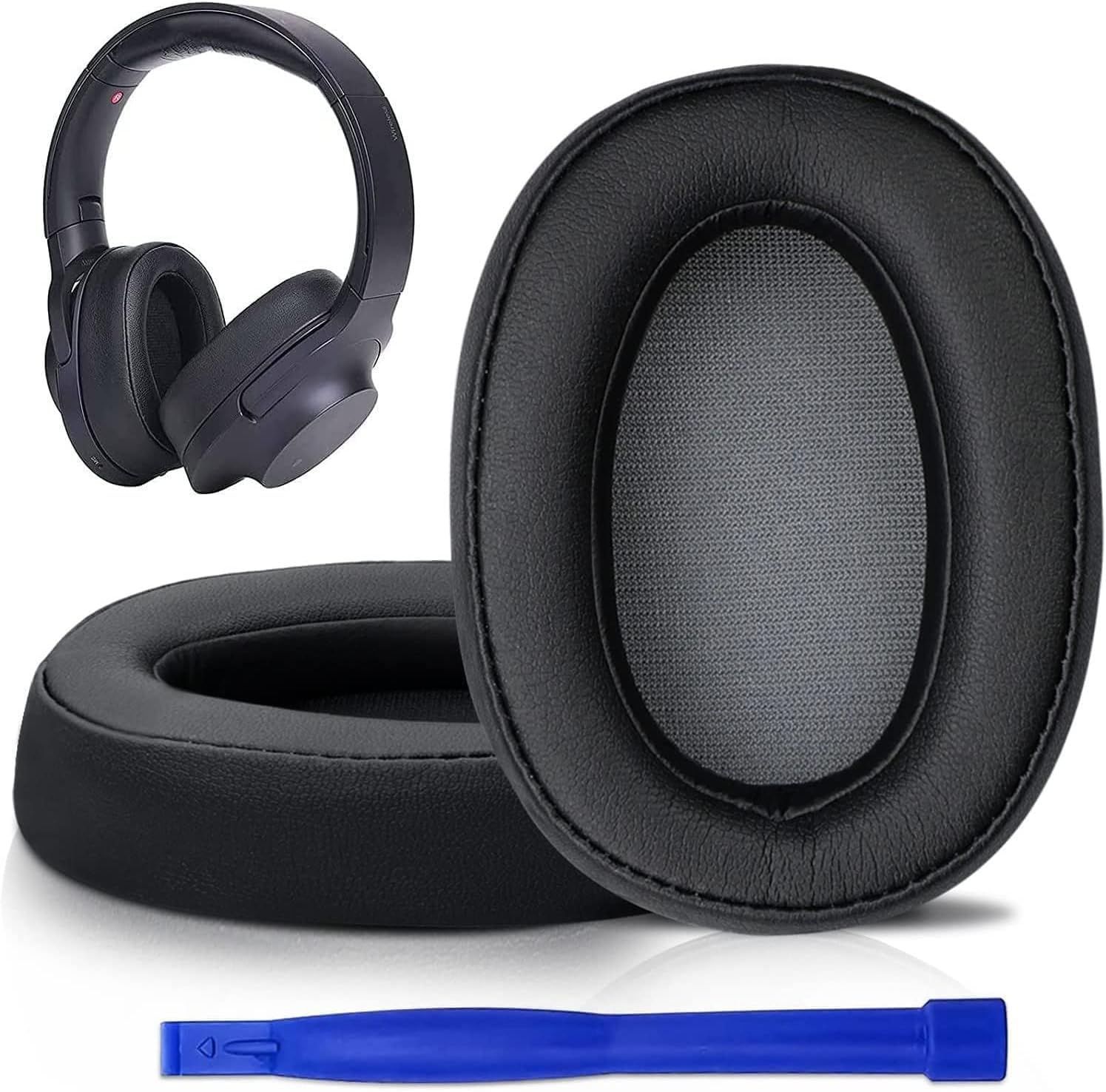 【新着商品】2 on on Wireless) (h.Ear (h.Ear ワイヤレスヘッドホンヘッドセット用 WH-H900N Wireless)/Sony イヤークッション MDR-100ABN 交換パッド、Sony 密閉型 ヘッドホンカバー ヘッドホンパ
