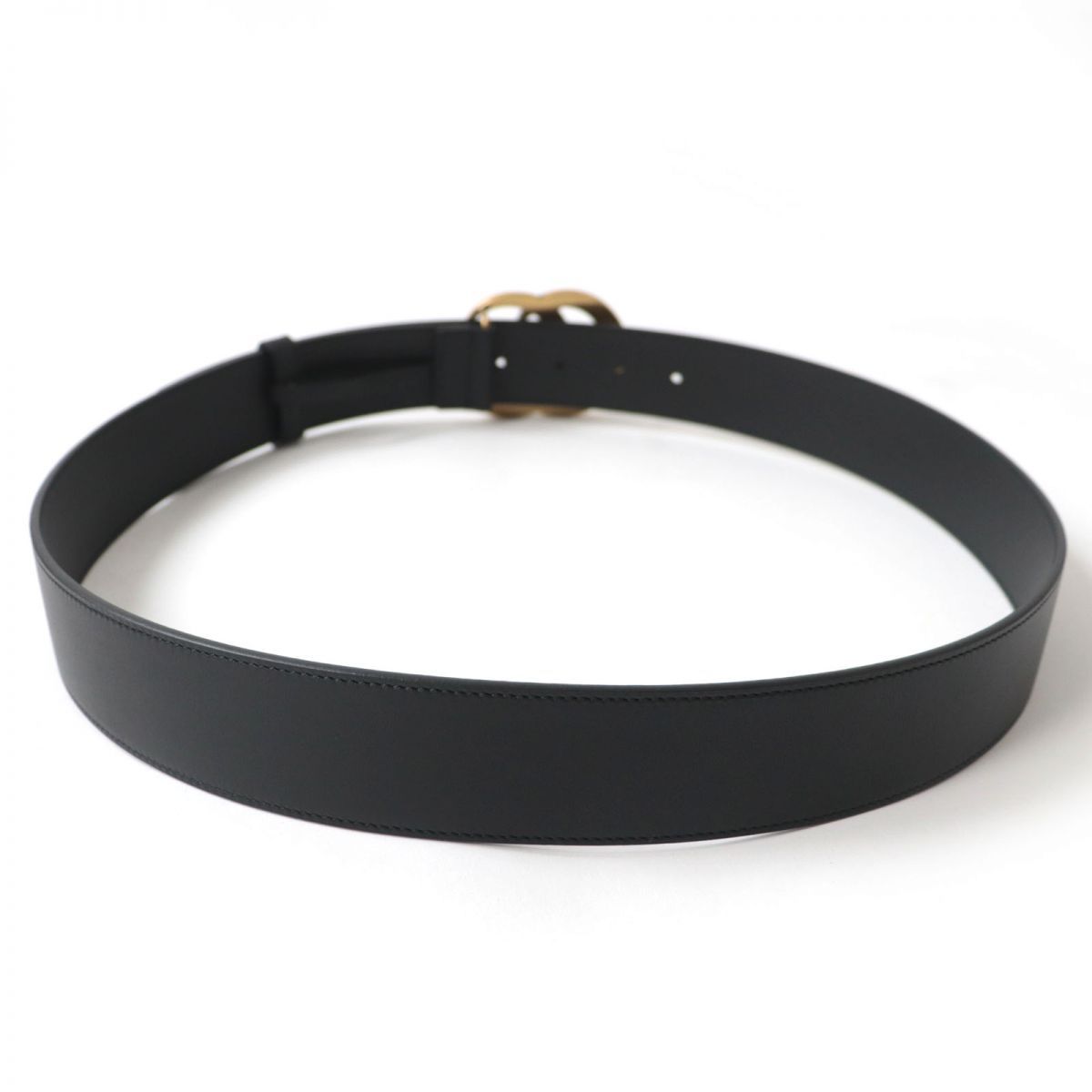 GUCCI マーモントゴールド　バックルレザー 未使用品☆GUCCI グッチ 397660 ゴールドバックル GGマーモント レザー