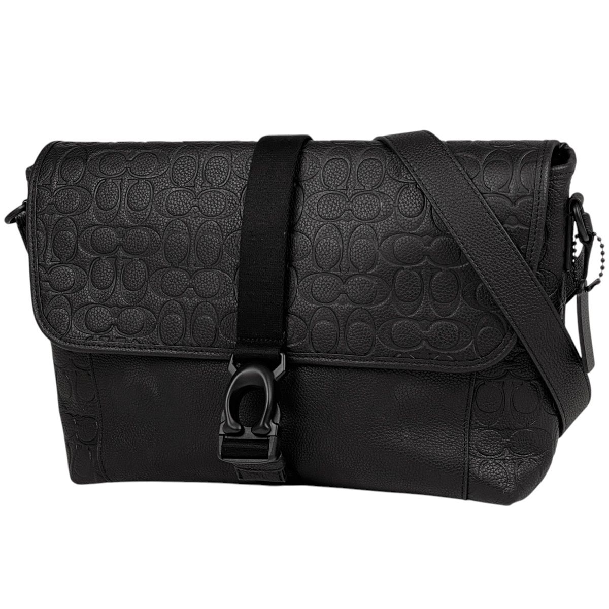 コーチ COACH ベック メッセンジャー ショルダーバッグ 斜め掛け シグネチャー ショルダーバッグ レザー ブラック CP115 メンズ