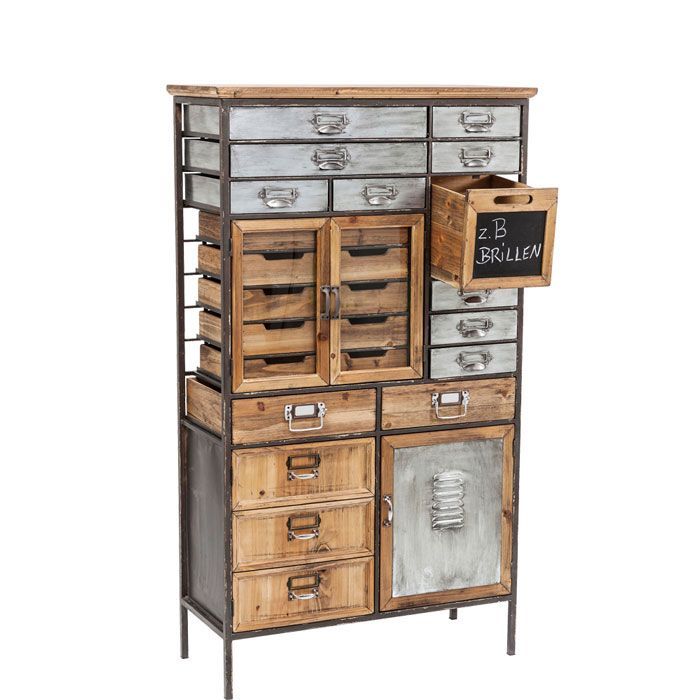 スチ－ルキャビネット インダストリアル ヴィンテージ 金庫 シルバー