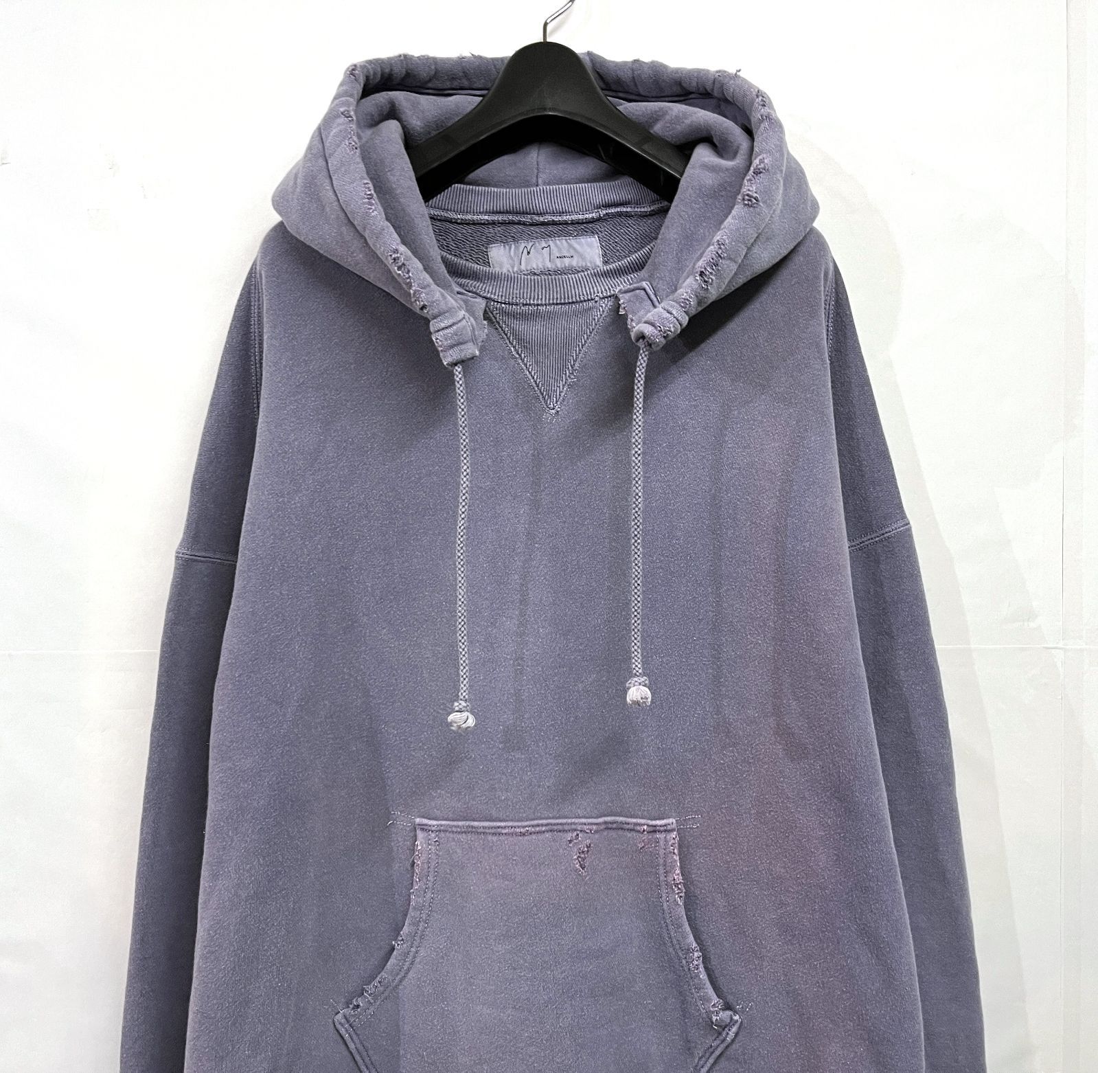 ANCELLM WISM別注｜アンセルム DAMAGE SWEAT HOODIE EX ダメージ