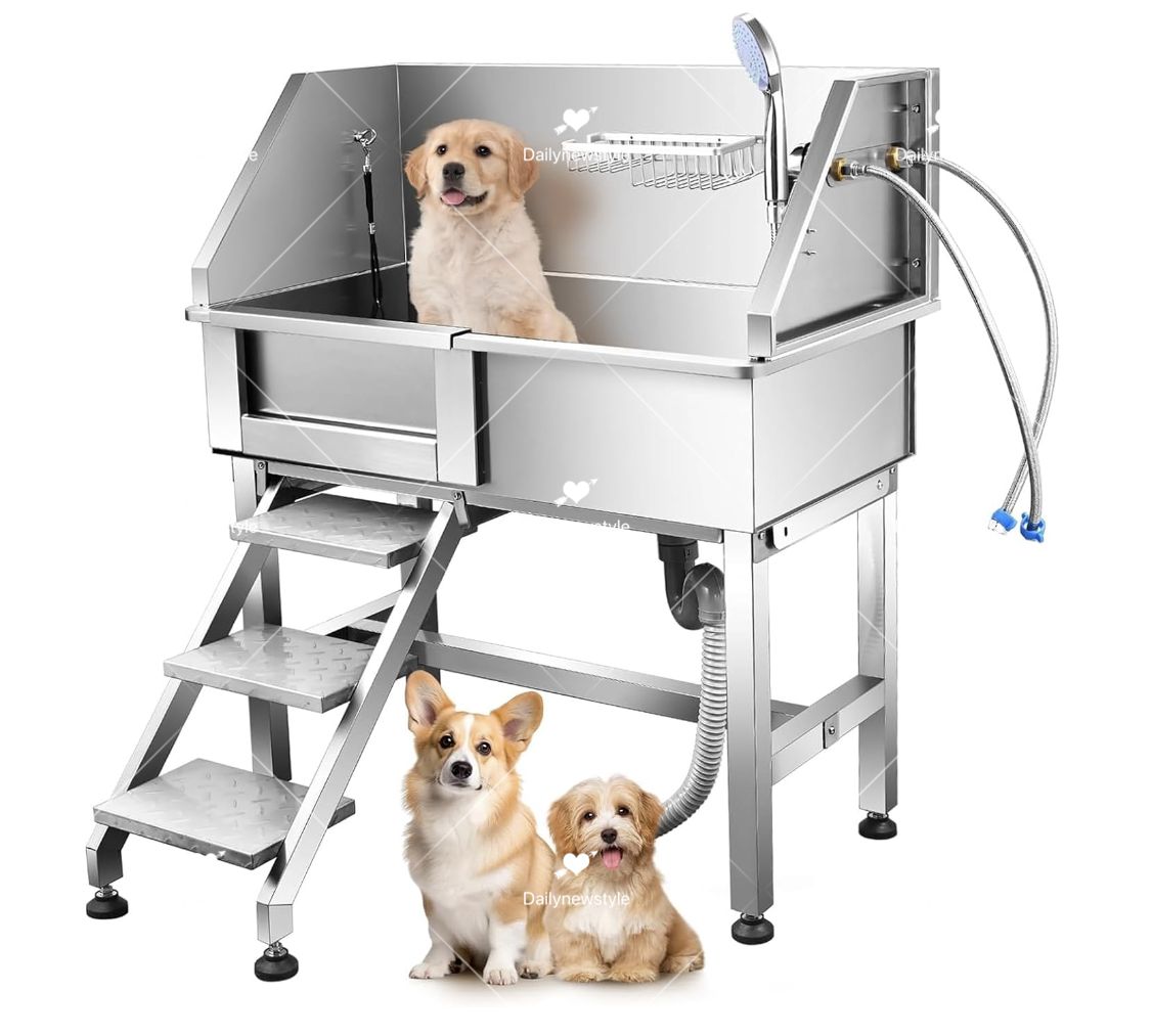 ドッグバス】幅1200×奥行600×高さ900 シンクの深さ450mm bg有