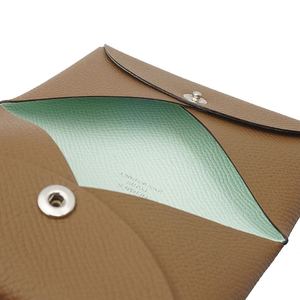 エルメス カルヴィ ヴェルソ カードケース 名刺入れ 定期入れ パス  