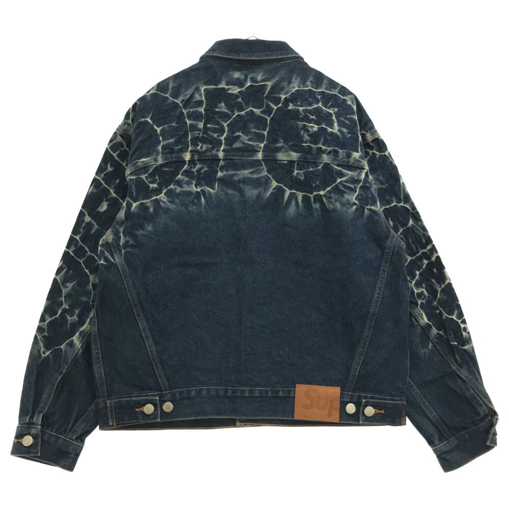 SUPREME (シュプリーム) 23SS Dyed Logo Shibori Denim Trucker