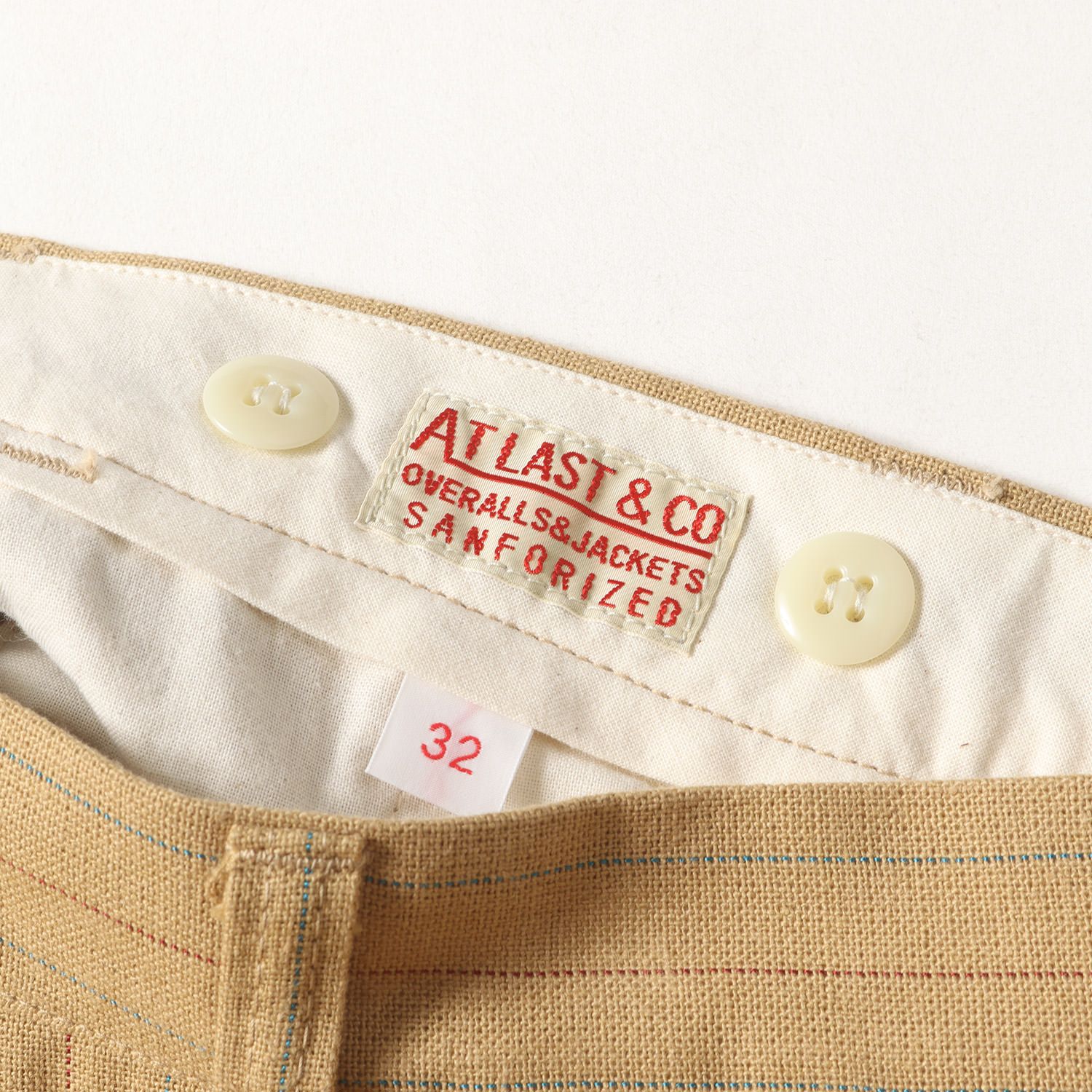 美品】At LAST&CO アットラスト パンツ ベージュ サイズ:32