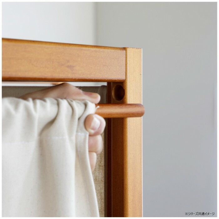 弘益 KOEKI UTILITY 木製スクリーン 帆布 3連 ブラウン HT3BR 【公式通販】
