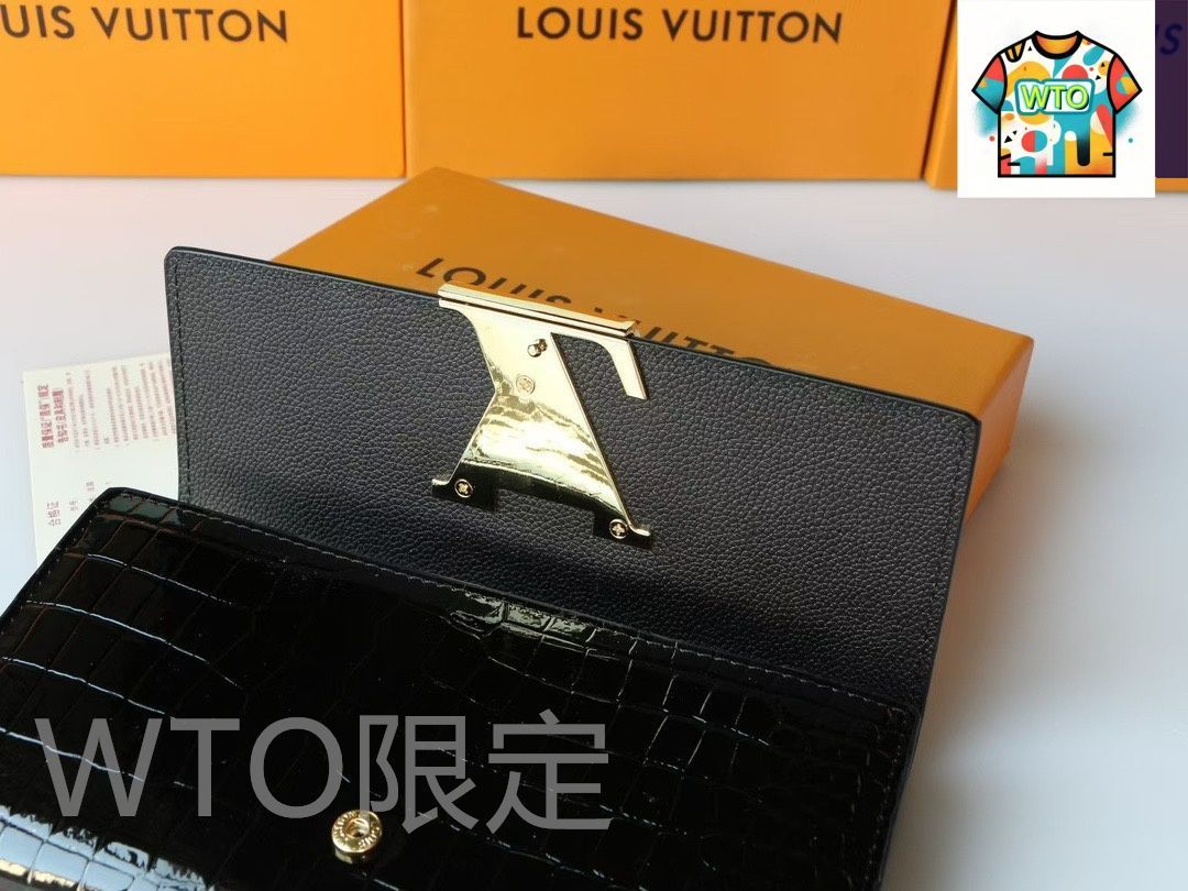 今日WTO】Louis Vuitton ルイ・ヴィトン カプシーヌ 財布 高級
